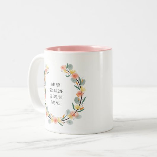 Tasse von Mutter zu Tochter (Vorderseite Links)