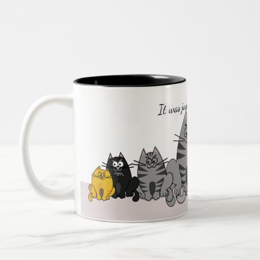 Tasse von Niedlichen Katzen mit benutzerdefinierte (Links)
