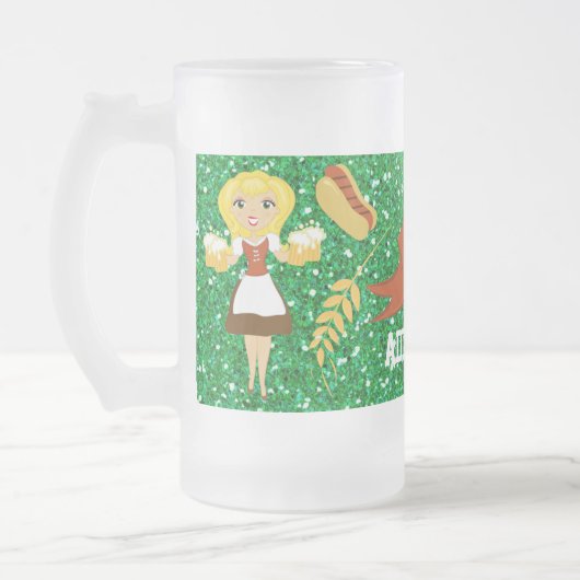 Tasse von Oktoberfest-Bier - SRF (Links)
