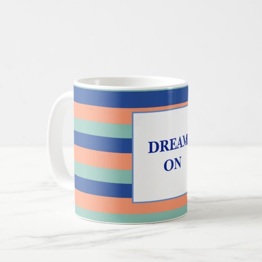 Tasse von Orange- und Blue Stripes (Vorderseite Links)