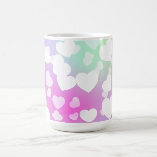 Tasse von Pastelherzen (Zentrum)
