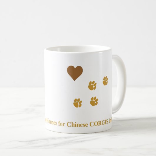 Tasse von Paws weiß (VorderseiteRechts)