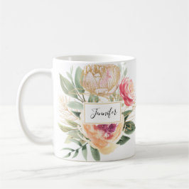 Tasse von Peony and Gold Foil Bloms