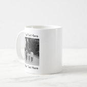 Tasse von personalisiertem Foto mit Text (Vorderseite Links)