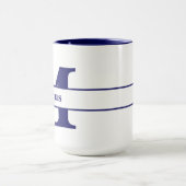 Tasse von personalisierten Buchstaben und Namen (Zentrum)