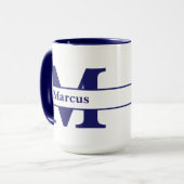 Tasse von personalisierten Buchstaben und Namen (Vorderseite Links)