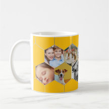 Tasse von personalisierten Honeycomb Family & Pet