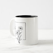 Tasse von personalisierten und Wildblumen (Vorderseite Links)