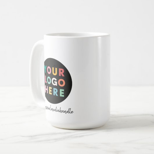 Tasse von personalisierten Werbeplakaten (Vorderseite Links)