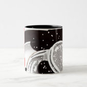 Tasse von Pfannkuchen und Gabel (Mittel)