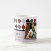 Tasse von Preppy Raute Abschluss (graues Schema) (Mittel)