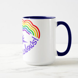 Tasse von Rainbow-Furzen - wählen Sie Stil & Farbe