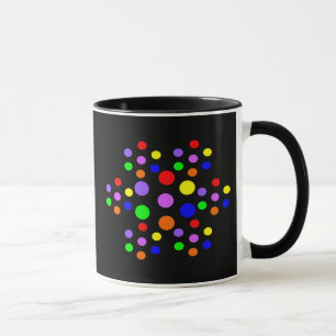 Tasse von Regenbogenflächen