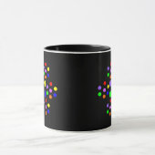 Tasse von Regenbogenflächen (Zentrum)