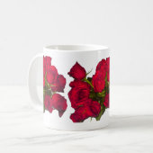 Tasse von rote Rosen (Vorderseite Links)