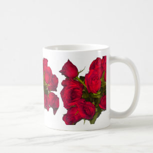 Tasse von rote Rosen