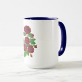 Tasse von rote Rosen (VorderseiteRechts)
