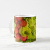 Tasse von Salaten und Gemüse (Vorderseite Links)