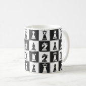 Tasse von Schachfiguren (VorderseiteRechts)