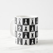 Tasse von Schachfiguren (Vorderseite Links)