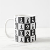 Tasse von Schachfiguren (Links)