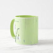 Tasse von Schneefall-Blume (Vorderseite Links)