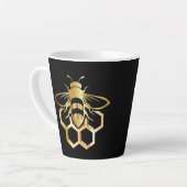Tasse von Schwarzen und Goldbienen (Linke Ecke)