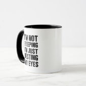 Tasse von Schwarztext Funny Vaters (Vorderseite Links)
