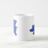 Tasse von Schweinen - blau (Mittel)