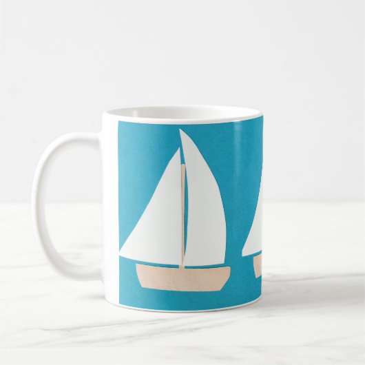 Tasse von Segelbooten (Links)