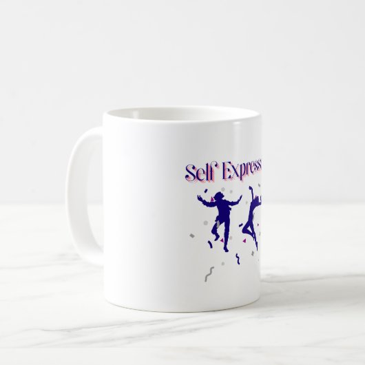 Tasse von Selbstausdrücken (Vorderseite Links)