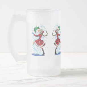 Tasse von Snowman und Girl Dancers