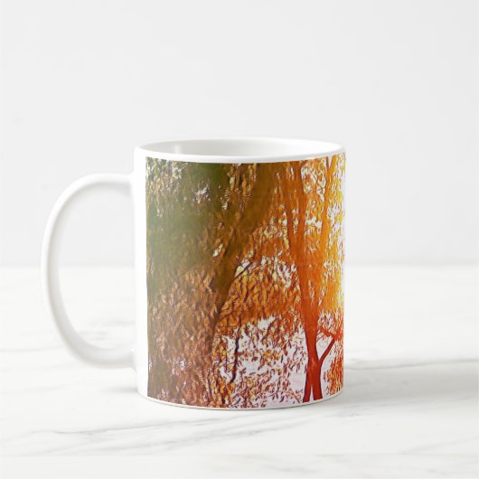 Tasse von Sonne und Bäumen (Links)