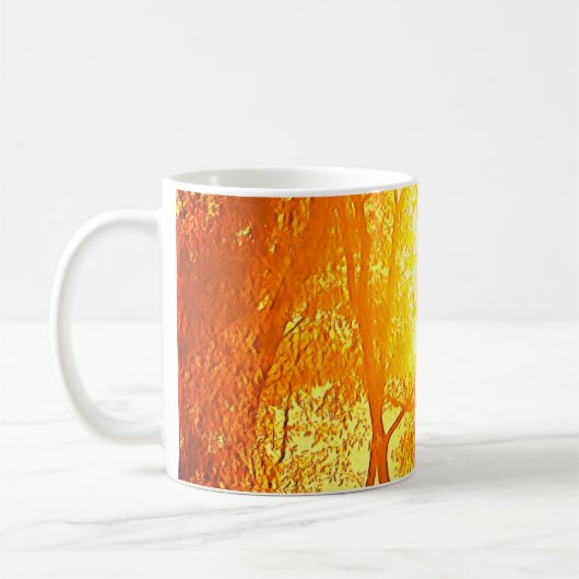 Tasse von Sonne und Bäumen (Links)
