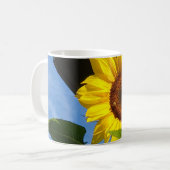 Tasse von Sonnenblumen und Bienen (Vorderseite Links)
