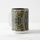 Tasse von Steampunk-Metallgeeren (Vorderseite Links)