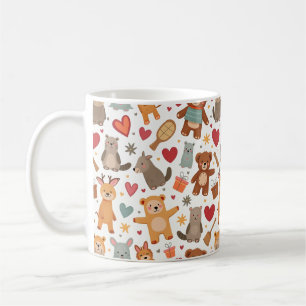 Tasse von süße Tier-Zeichen