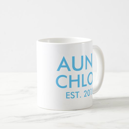 Tasse von Tanten | Neue Ankündigung der Schwangers (VorderseiteRechts)