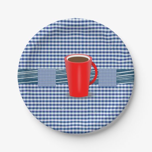 Tasse von Tellern Pappteller (Vorderseite)