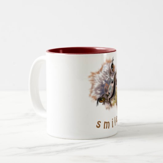 Tasse von Texten mit benutzerdefinierten Farben - (Vorderseite Links)