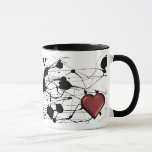 Tasse von Tinte und Herz