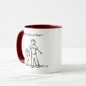 Tasse von Vater und Tochter (Namen anpassen) (Vorderseite Links)