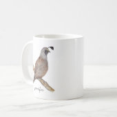 Tasse von Watercolor-Wachteln (Vorderseite Links)