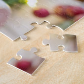 Tasse von Weihnachts-Kakao, Snowman Marshmallow Puzzle (Seite)