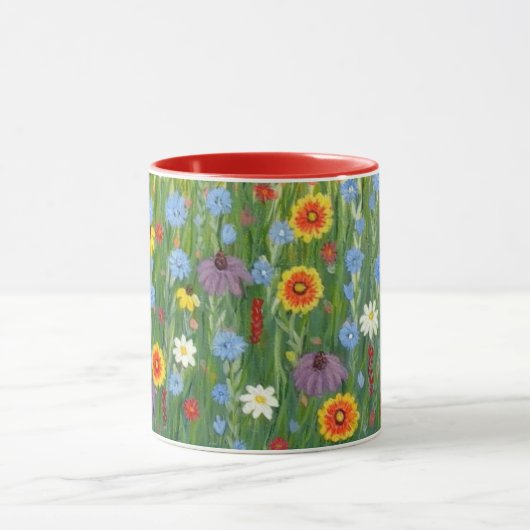 Tasse von Wildblumen (Zentrum)