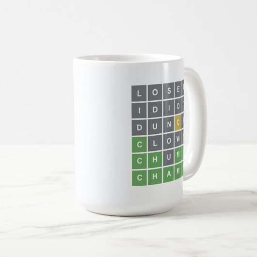 Tasse von Word-Rätsel (VorderseiteRechts)