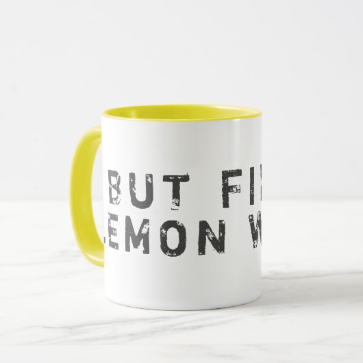 Tasse von Zitronenwasser (Vorderseite Links)