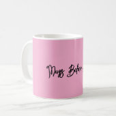 "Tasse vor Hugs" Kaffeetasse (Vorderseite Links)