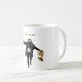 Tasse, Waldhorn, van HOB, Kaffeetasse (VorderseiteRechts)