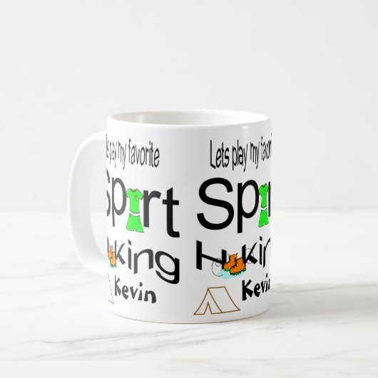 Tasse Wandern (Vorderseite Links)